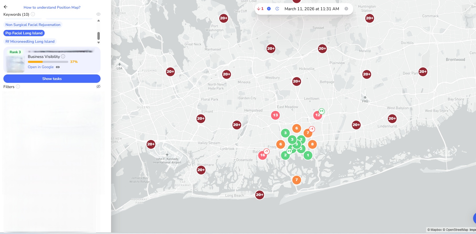 Medical Spa after — Rank 3, 37% visibility